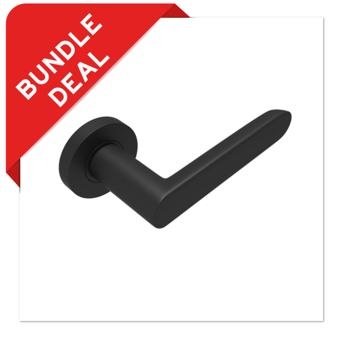 Sluitwerkpakketten met Deurkruk Arc 24 Regular Zwart